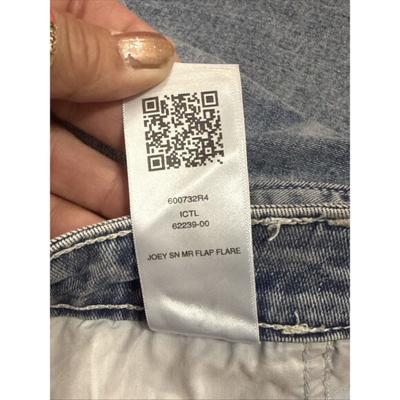 (Q4) NWT TRUE RELIGION JOEY SN Mid Rise FLAP Flare Bootcut , Size W 30 - Picture 14 of 16